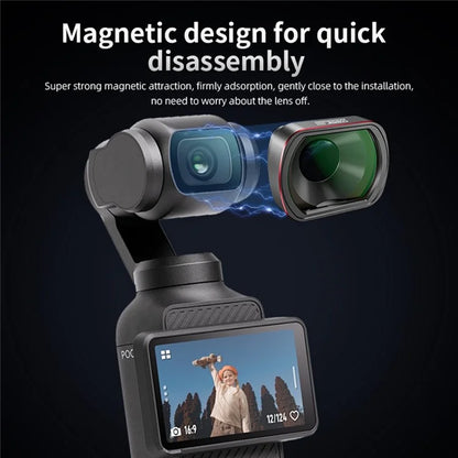 STARTRC 1145267 For DJI Pocket 3 10X Magnification Aluminum Frame + Optical Glass Magnetic Macro Lens