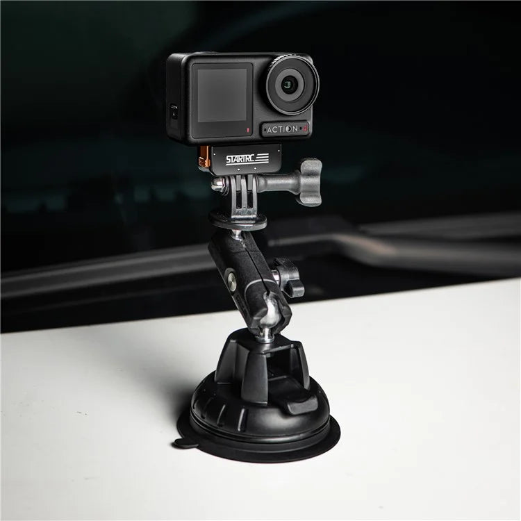 STARTRC 1146356 Expansion Adapter for DJI Osmo Action 4 / 3 Metal Magnetic Folding Expansion Base