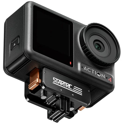 STARTRC 1146356 Expansion Adapter for DJI Osmo Action 4 / 3 Metal Magnetic Folding Expansion Base