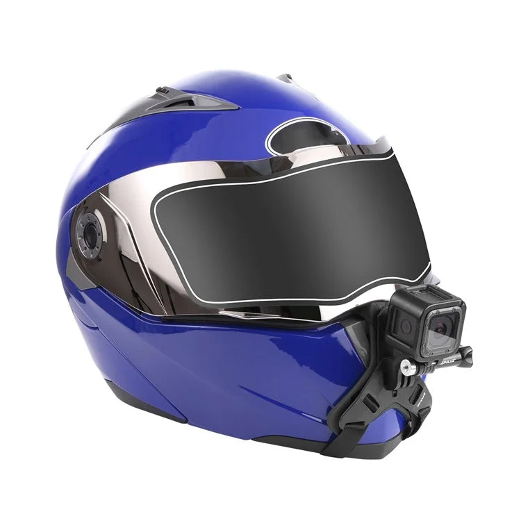PULUZ PU579 For GoPro Hero 11 / 10 Sports Camera Motorcycle Helmet Mount Chin Bracket