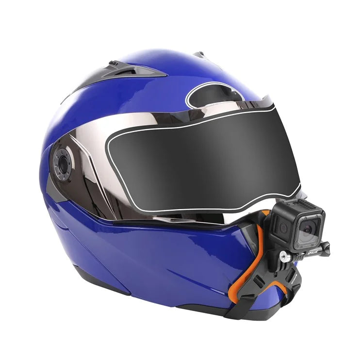 PULUZ PU579 For GoPro Hero 11 / 10 Sports Camera Motorcycle Helmet Mount Chin Bracket