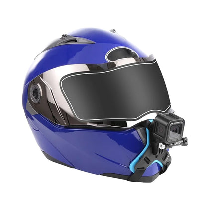 PULUZ PU579 For GoPro Hero 11 / 10 Sports Camera Motorcycle Helmet Mount Chin Bracket