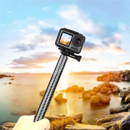 PULUZ PU602 165mm Aluminum Alloy Carbon Fiber Camera Extension Rod