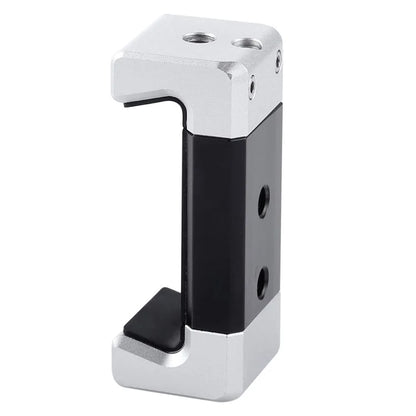 PULUZ PU370 Cold Shoe Adapter Phone Clamp Aluminum Alloy Retractable Phone Clip