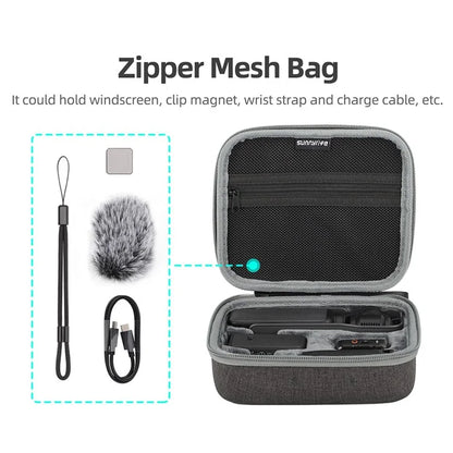 SUNNYLIFE OP3-B718 Carrying Case for DJI Osmo Pocket 3 Action Camera Storage Bag Accessories Box