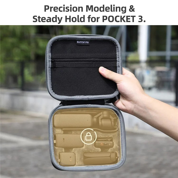 SUNNYLIFE OP3-B718 Carrying Case for DJI Osmo Pocket 3 Action Camera Storage Bag Accessories Box