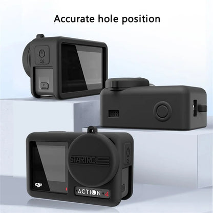 STARTRC 1127805 For DJI Osmo Action 4 / 3 Anti-Scratch Camera Protector Sleeve Silicone Case Cover