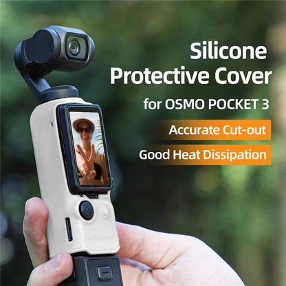 For DJI Osmo Pocket 3 Camera Protective Case Soft Silicone Housing Anti-drop Cover