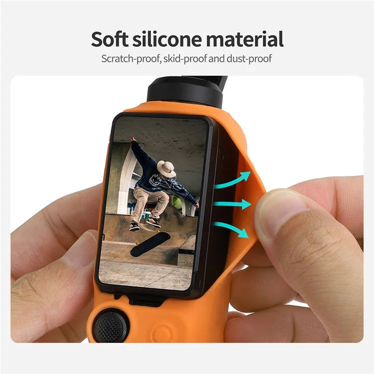 For DJI Osmo Pocket 3 Camera Protective Case Soft Silicone Housing Anti-drop Cover