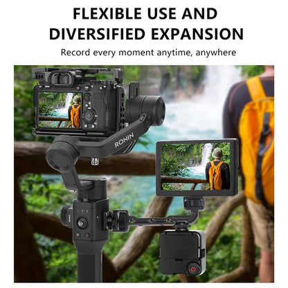 Metal Monitor Mount Holder Expansion Arm Bracket Adapter with 1 / 4 Screw, Cold Shoe