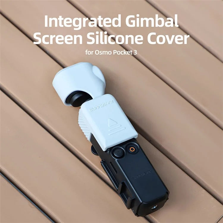 SUNNYLIFE OP3-BHT746 For DJI Osmo Pocket 3 Silicone Case Protector PTZ Camera Screen Lens Protective Cover