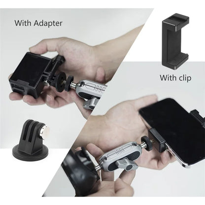 JUNNX JX-GP-07-A For GoPro Series, Insta360 Go3 Suction Cup Holder Action Camera Car Mount Stand
