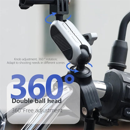 JX-GP-08-A Action Camera Handlebar Mount E-Bike Mountain Bike Camera Mount Clamp for Outdoor Riding Shooting