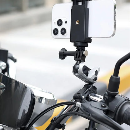 JX-GP-08-A Action Camera Handlebar Mount E-Bike Mountain Bike Camera Mount Clamp for Outdoor Riding Shooting