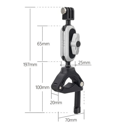 JX-GP-08-A Action Camera Handlebar Mount E-Bike Mountain Bike Camera Mount Clamp for Outdoor Riding Shooting
