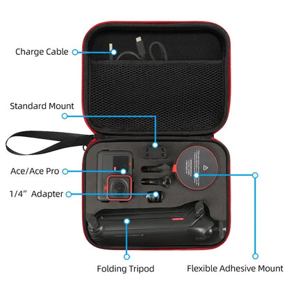 Portable Storage Bag for Insta360 Ace Pro / Ace Action Camera Handheld Gimbal Carrying Case