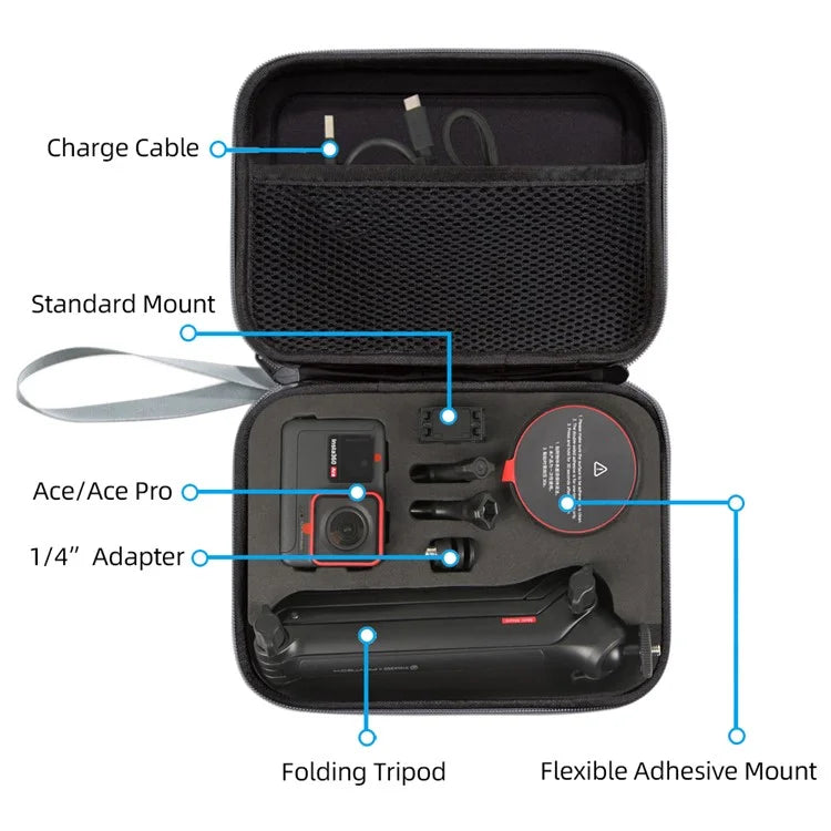Portable Storage Bag for Insta360 Ace Pro / Ace Action Camera Handheld Gimbal Carrying Case