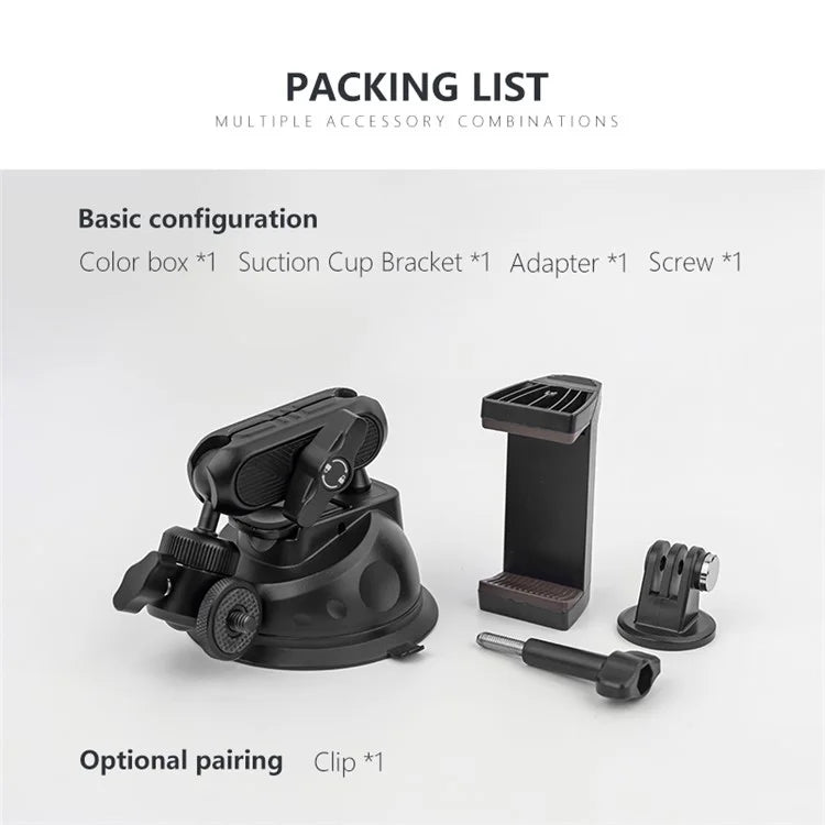 JUNNX JX-GP-14 Car Suction Cup Mount Dashboard Mobile Phone Holder