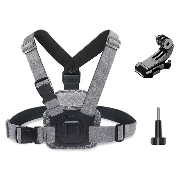 JUNNX JX-PJ-02 Action Camera Magnetic Chest Mount Harness Strap Bracket