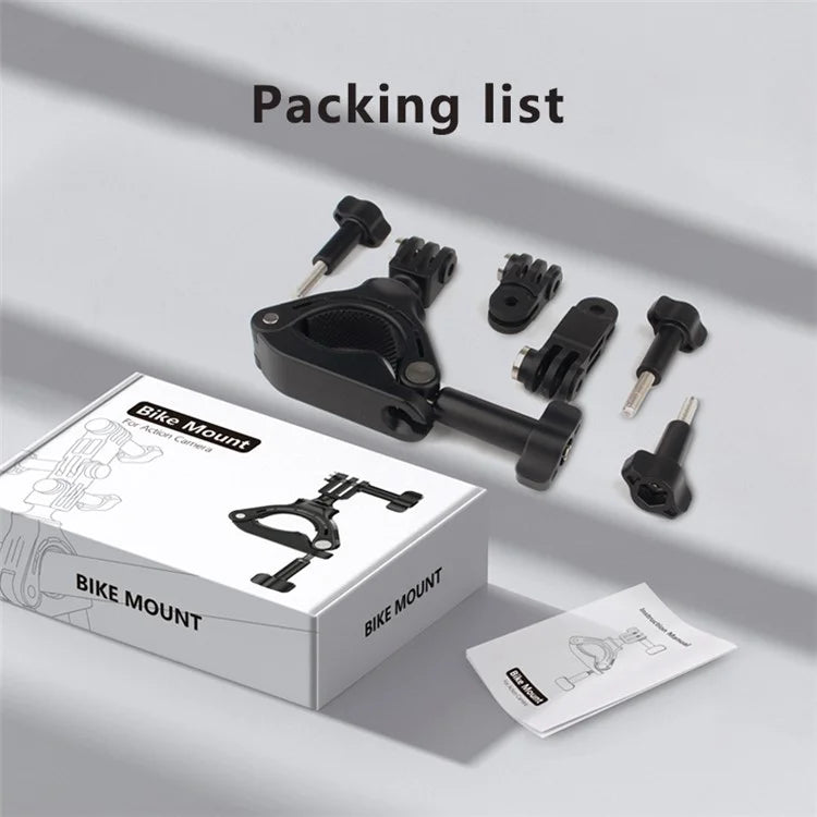 JUNNX JX-GP-05 Bike Camera Mount for GoPro Hero 11 / 10 Action Camera Clamp Bracket