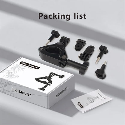 JUNNX JX-GP-05 Bike Camera Mount for GoPro Hero 11 / 10 Action Camera Clamp Bracket