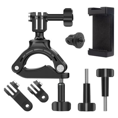 JUNNX JX-GP-05-A Bike Camera Mount with Phone Clip for GoPro Hero 11 / 10, Cell Phones