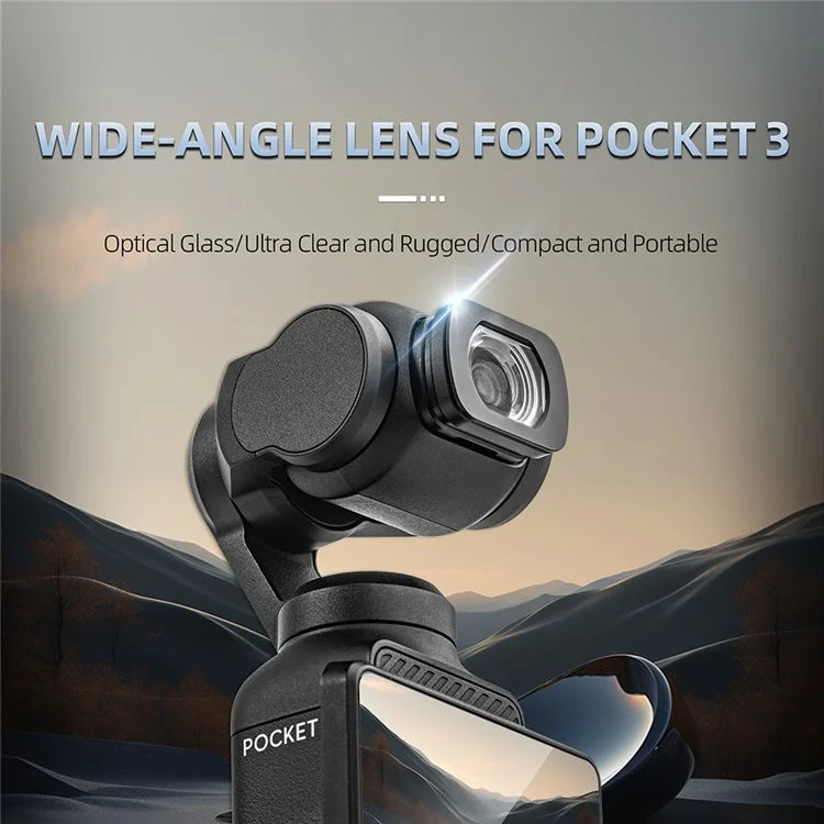 STARTRC 1133707 For DJI Osmo Pocket 3 Camera Optical Glass Wide Angle Lens