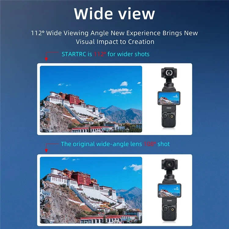 STARTRC 1133707 For DJI Osmo Pocket 3 Camera Optical Glass Wide Angle Lens