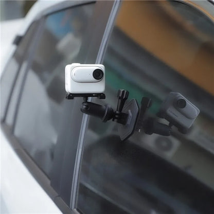 SUNNYLIFE DZ759 For DJI Osmo Action 4 / Insta360 Go3 / GoPro Hero Flexible Adhesive Mount Flat / Curved Camera Holder