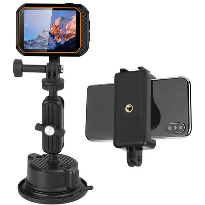 K01LP For GoPro Extension Rod Sucker Mount Bracket Action Camera Car Home Support Stand