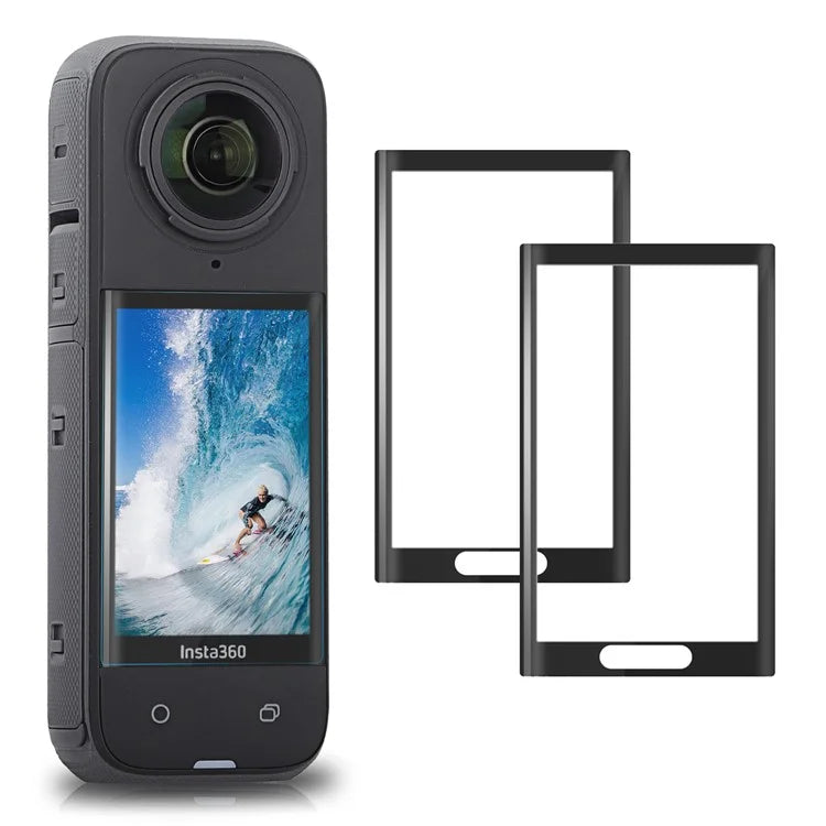 SUNNYLIFE IST-BHM799 2 Sets Curved Tempered Glass Film for Insta360 X4 Camera Screen Protector
