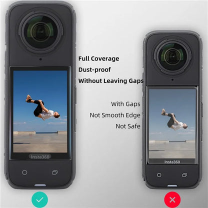 SUNNYLIFE IST-BHM799 2 Sets Curved Tempered Glass Film for Insta360 X4 Camera Screen Protector