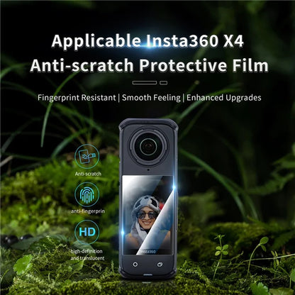 STARTRC 1140484 2Pcs for Insta360 X4 Camera PMMA Explosion-proof Screen Protector Cover Film