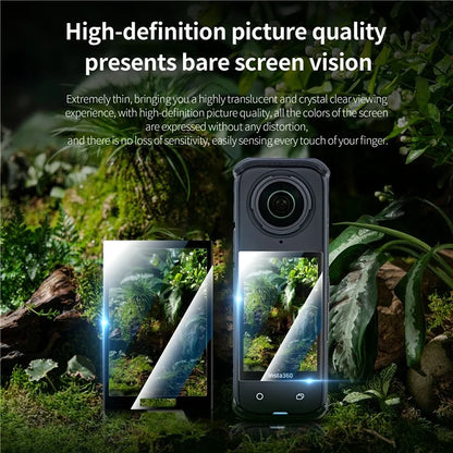STARTRC 1140484 2Pcs for Insta360 X4 Camera PMMA Explosion-proof Screen Protector Cover Film