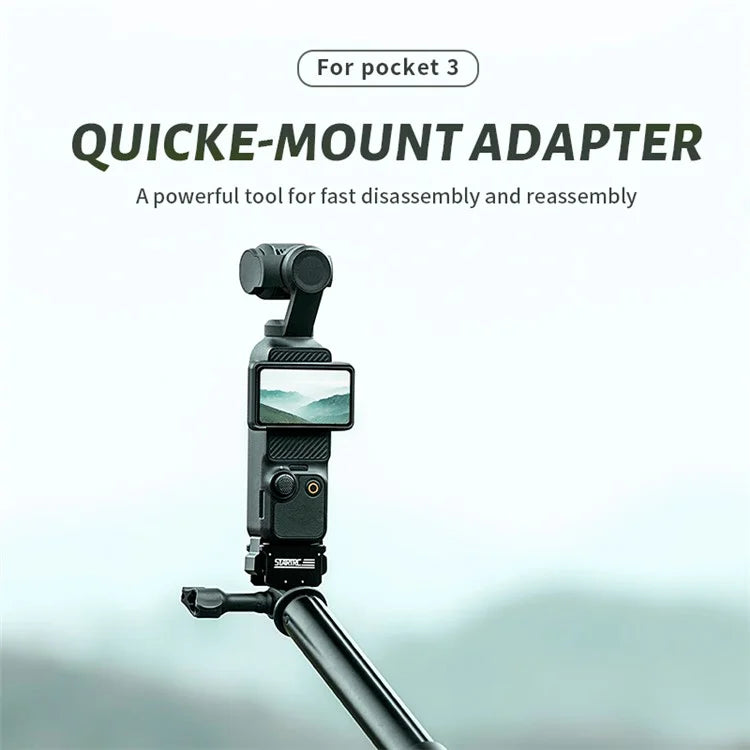 STARTRC 1138603 For DJI Osmo Pocket 3 Sports Camera Magnetic Quick-Mount Adapter Connector
