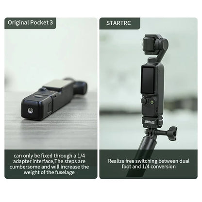 STARTRC 1138603 For DJI Osmo Pocket 3 Sports Camera Magnetic Quick-Mount Adapter Connector
