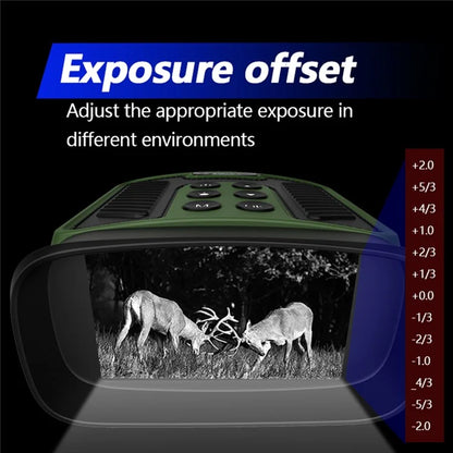 DT59 HD Video Binocular Night Vision Goggles Hunting Camera Support 128GB Memory Card Storage