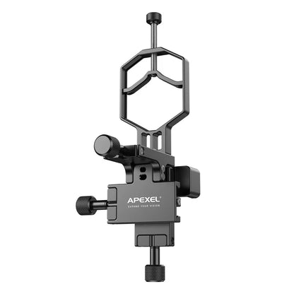 APEXEL APL-F003 Universal Digiscoping Adapter Phone Telescope 3-Axis Metal Holder Mount Eyepiece Connector
