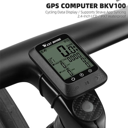 WEST BIKING YP0702109 MTB Road Bike GPS Computer Odometer Cycling Wireless Digital Speedometer
