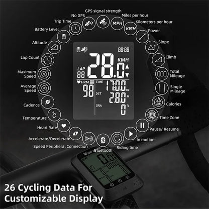 WEST BIKING YP0702109 MTB Road Bike GPS Computer Odometer Cycling Wireless Digital Speedometer