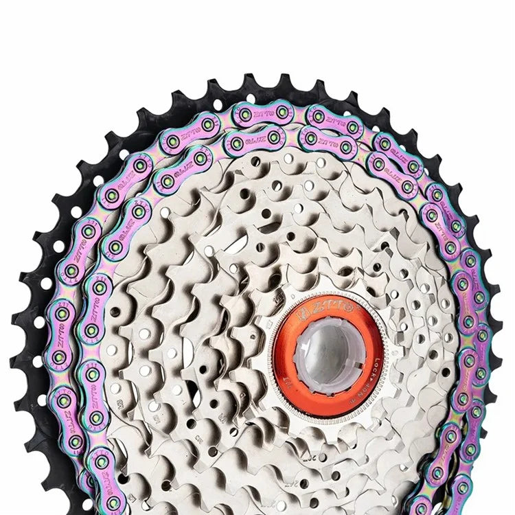 ZTTO Z09 Mountain Road Bike Chain 9-Speed 116 Links Carbon Steel Bicycle Chain Semi-hollow