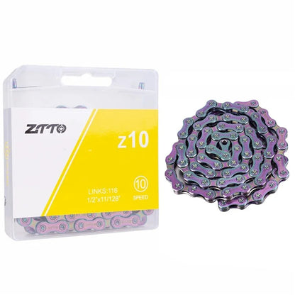 ZTTO Z10 MTB Road Folding Bike Chain 10-Speed 116 Links Carbon Steel Bicycle Chain
