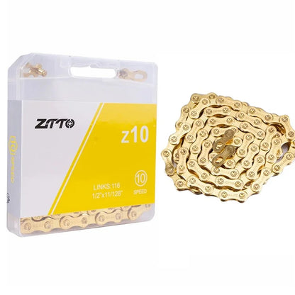 ZTTO Z10 MTB Road Folding Bike Chain 10-Speed 116 Links Carbon Steel Bicycle Chain