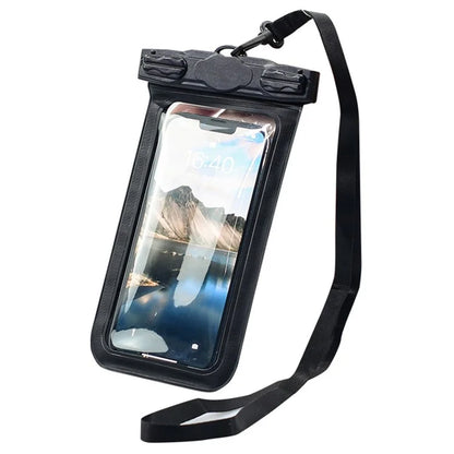 TTEOOBL IPX8 Waterproof Phone Case 20m Underwater PVC+ABS Transparent Phone Cover