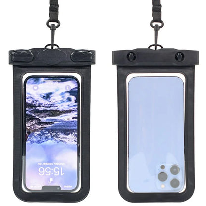 TTEOOBL IPX8 Waterproof Phone Case 20m Underwater PVC+ABS Transparent Phone Cover