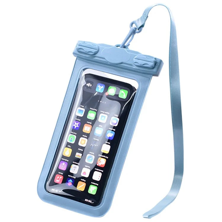 TTEOOBL IPX8 Waterproof Phone Case 20m Underwater PVC+ABS Transparent Phone Cover