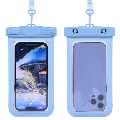 TTEOOBL IPX8 Waterproof Phone Case 20m Underwater PVC+ABS Transparent Phone Cover