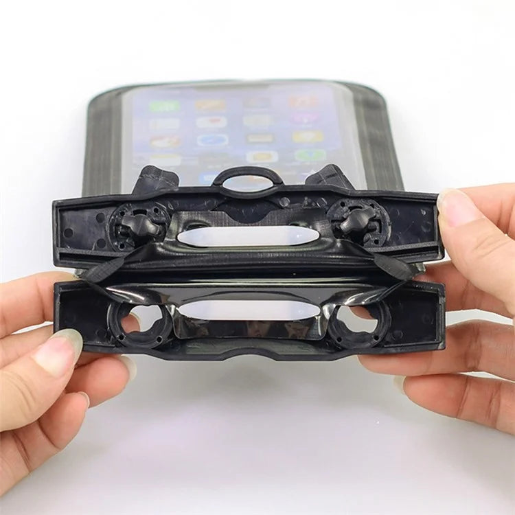 TTEOOBL IPX8 Waterproof Phone Case 20m Underwater PVC+ABS Transparent Phone Cover