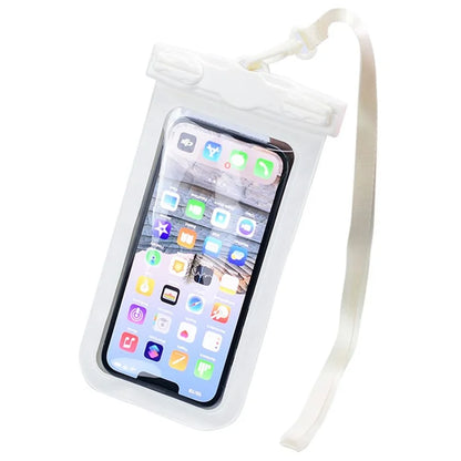 TTEOOBL IPX8 Waterproof Phone Case 20m Underwater PVC+ABS Transparent Phone Cover