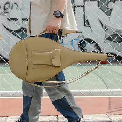 5620 Canvas Tennis Bag Waterproof Portable Tennis Racket Storage Bag, 34x76cm